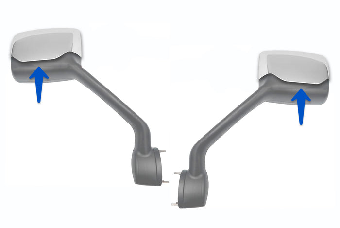 Hood Mirror Covers Chrome Set 2010-2017 Peterbilt 579