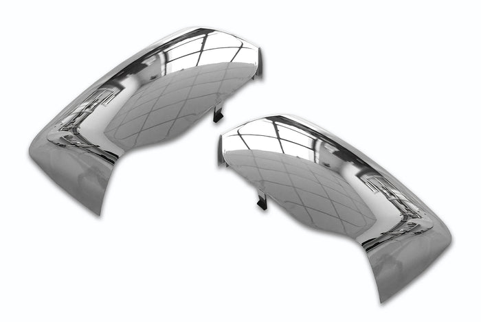 Hood Mirror Covers Chrome Set Peterbilt 587