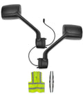Hood Mirrors Black Set Compatible with KW T680 Next Gen 2022+