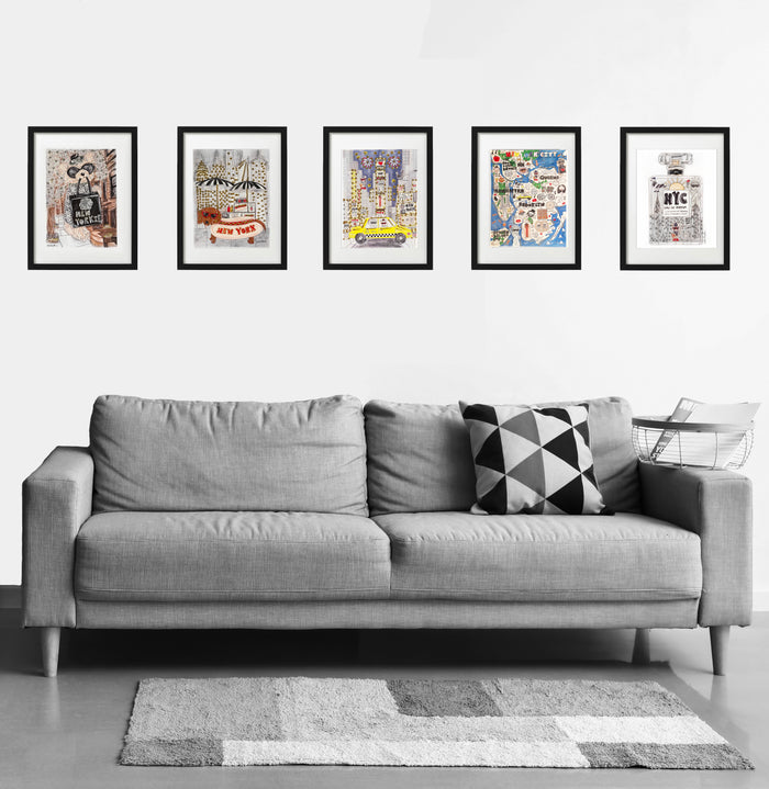 Hotdog Glitter Art Print