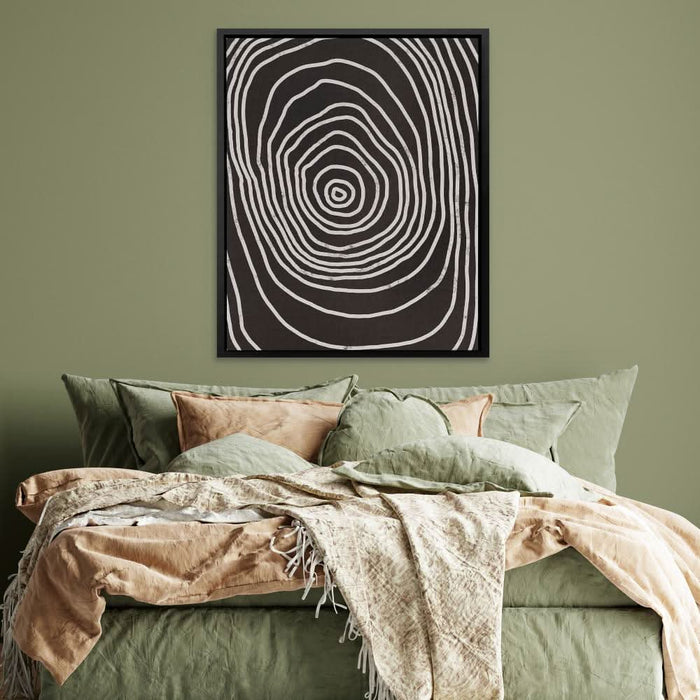Hypnosis Symmetry - Abstract Wall Art in Black Frame