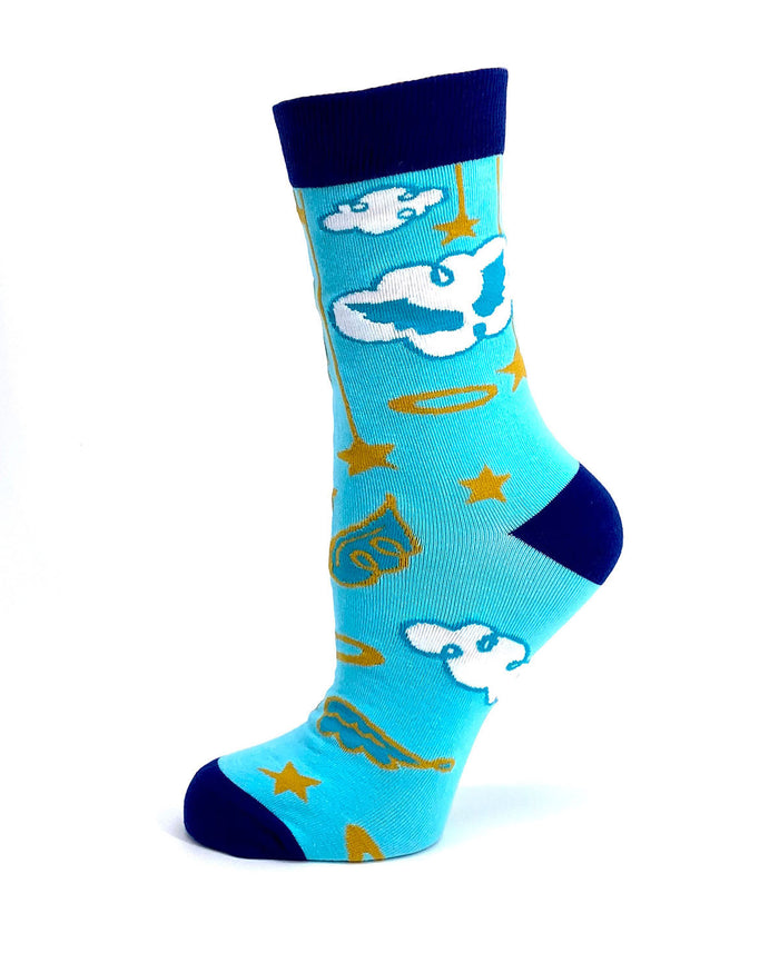 Angel Wings Womens Crew Socks
