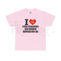 "I Heart Crab Rangoons And Women Dominating Me" Shirt – Funny Rangoon Meme Unisex Cotton Tee