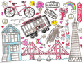 I Love San Francisco Glitter Watercolor Painting