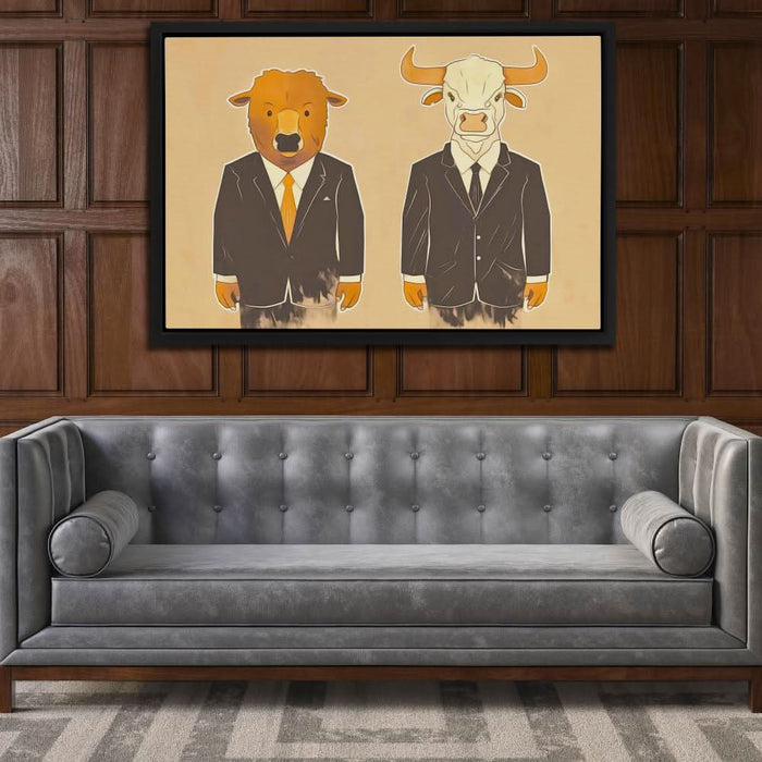 Iconic Traders - Large Contemporary Canvas Print