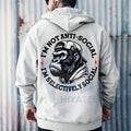 "I'm Not Anti-Social I'm Selectively Social" Printed Hoodie
