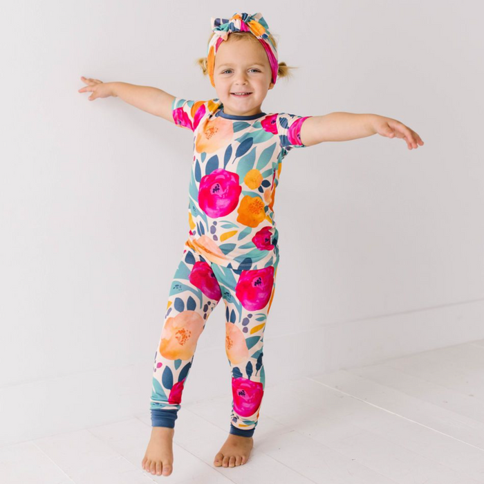 In Full Bloom Two Piece Jammie Set (18-24 mth- 5T)