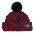 Infant Acrylic Ribbed Cuff with Pom Hat