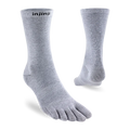 Injinji Toe Socks - Liner Crew - pair, light grey