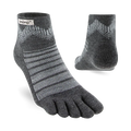 Injinji Toe Socks - Outdoor Midweight Wool - grey mini-crew pair