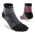Injinji Toe Socks - Ultra Run Mini Crew - black-red mini pair