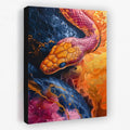 Iridescent Serpent - Animals Canvas Wall Art