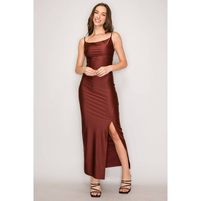 Iris Cowl Neck Maxi Dress