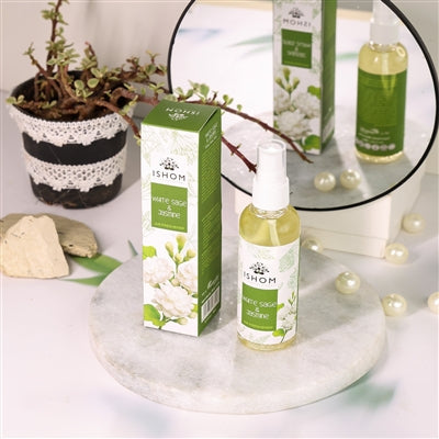 ISHOM | White Sage & Jasmine Air Smudge Spray | Earthy, Sweet, Floral | 100 ML (Jasmine)
