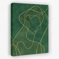 Jade Oasis - Doodle Canvas Wall Art