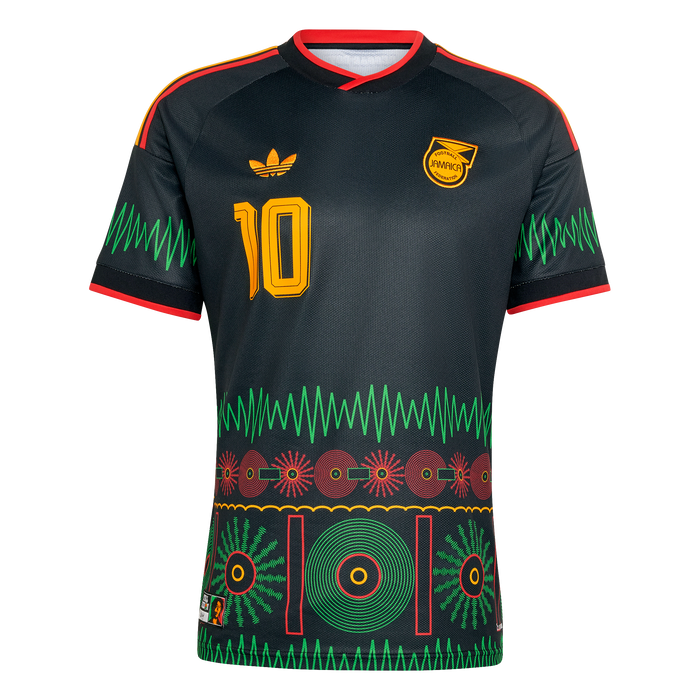 adidas Jamaica 26 x Bob Marley 10 Away Jersey | Black | Men's
