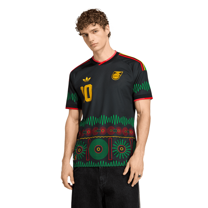 adidas Jamaica 26 x Bob Marley 10 Away Jersey | Black | Men's