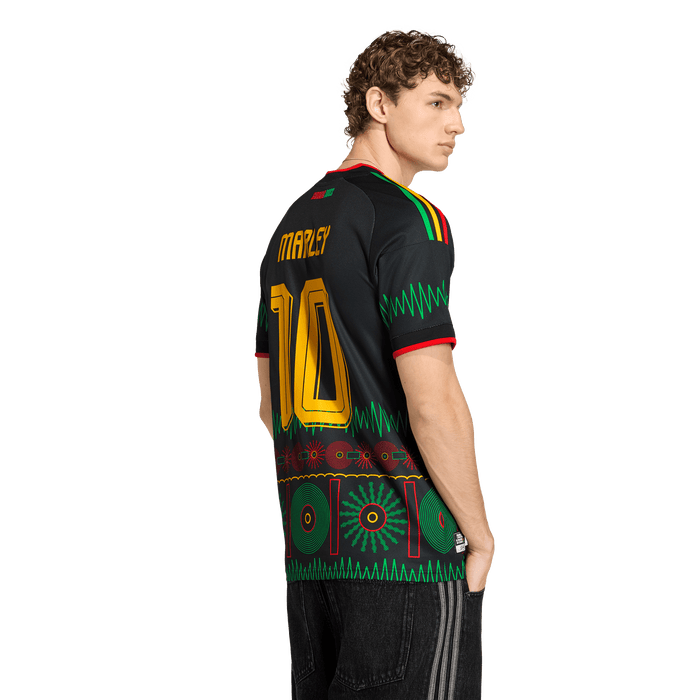 adidas Jamaica 26 x Bob Marley 10 Away Jersey | Black | Men's