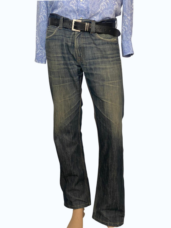 jeans effetto sabbiato uomo