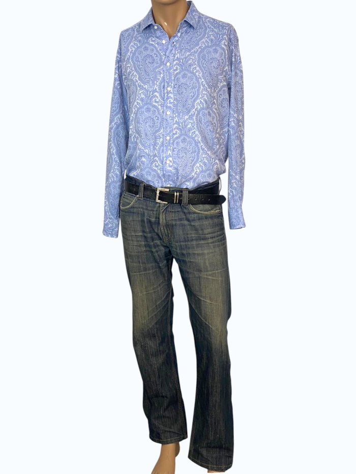 jeans effetto sabbiato uomo