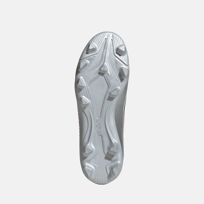 Bottom view of the Kids' Adidas F50 Messi Club FG/M Soccer Cleats.