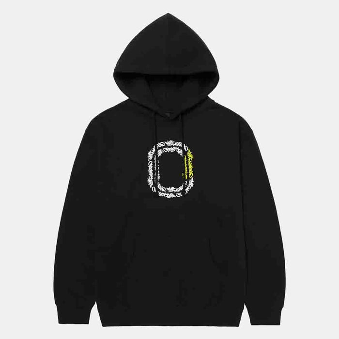 Front view of the Overtime Kids' Vandal Script Hoodie.