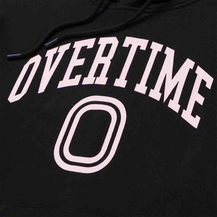 Up close, front view of the Overtime Kids' Varsity Hoodie.