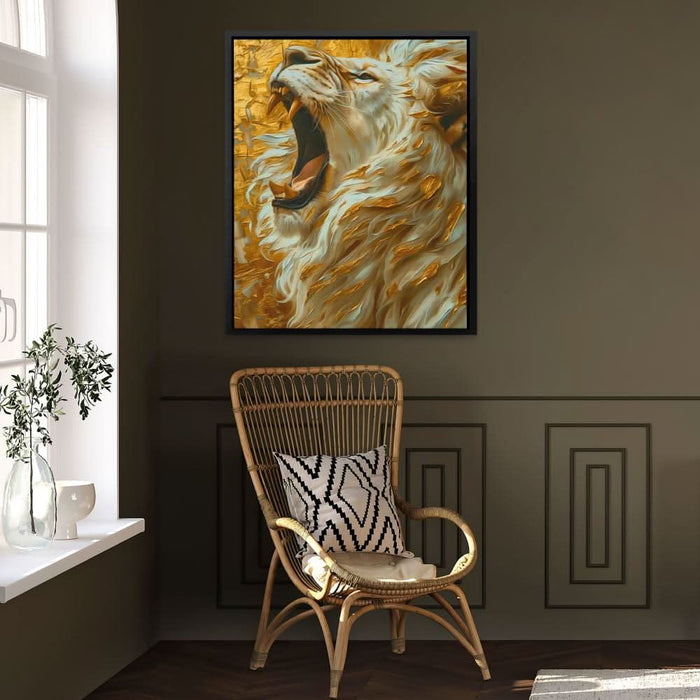 King of the Sahara - Wall Art in Black Frame