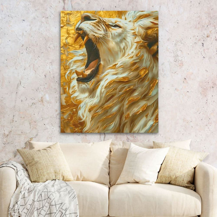 King of the Sahara - Earth Tones Canvas Wall Art