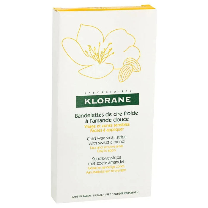 Klorane cold wax strips hair removal - face & sensitive areas - Hairgivers