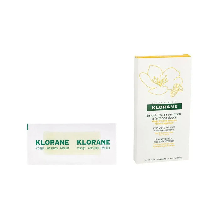 Klorane cold wax strips hair removal - face & sensitive areas - Hairgivers