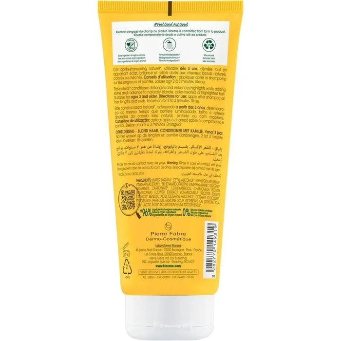 Klorane conditioner for blonde highlights Chamomile (200 ml) - Hairgivers