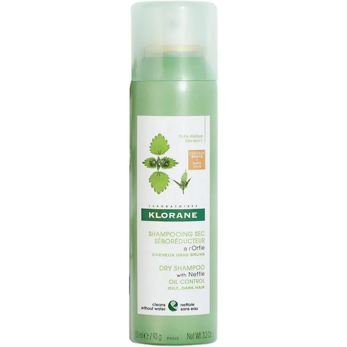 Klorane dry shampoo oily hair Nettle - dark hair (150 ml) - Hairgivers