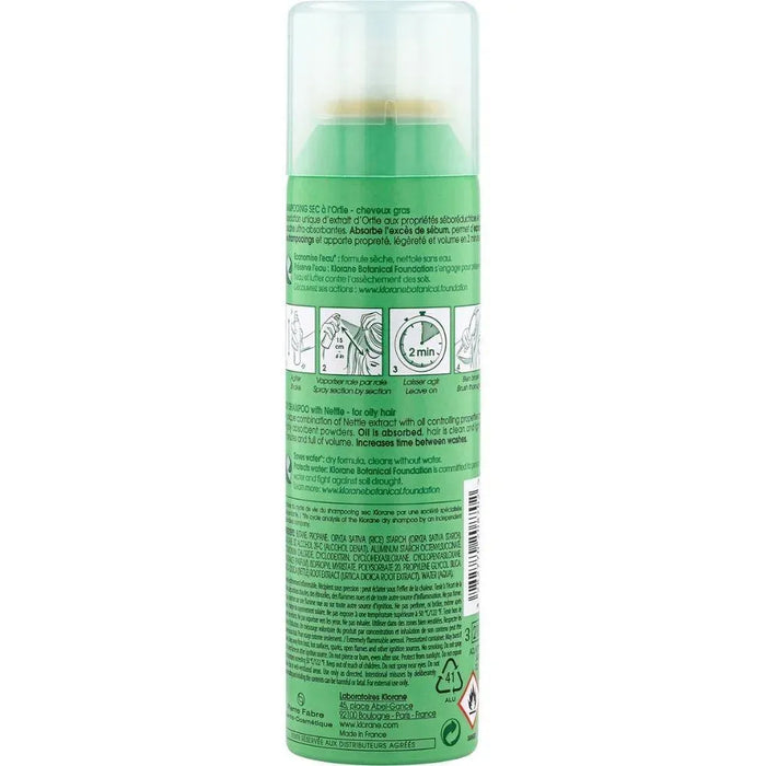 Klorane dry shampoo oily hair Nettle (150 ml) - Hairgivers