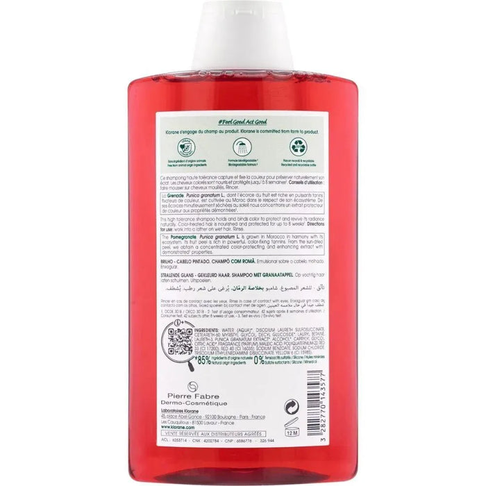 Klorane shampoo for coloured hair Pomegranate (400 ml) - Hairgivers