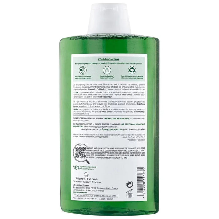 Klorane shampoo Nettle - oily hair (400 ml) - Hairgivers