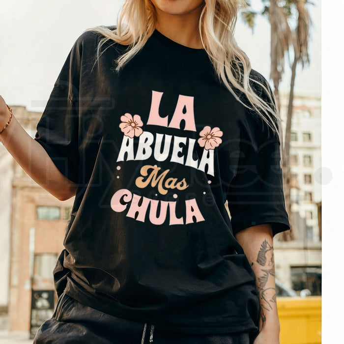 "La Mejor Abuela" Ultra Cute Spanish Grandmother – New Year Casual Soft Short Sleeve