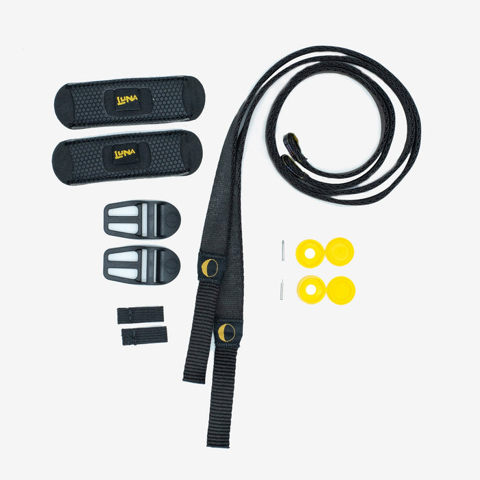 Lace Replacement Service - kit contents - black, alt
