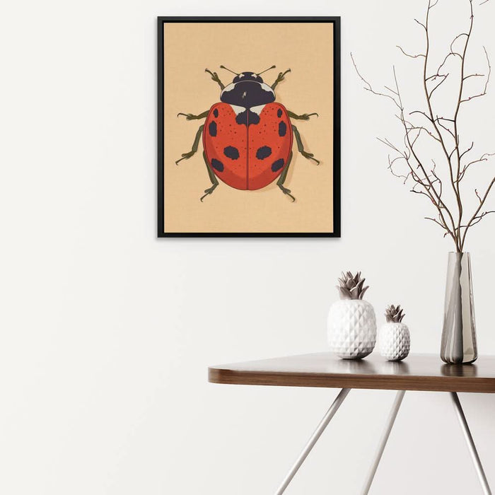 Ladybug - Large Minimalist Canvas Print