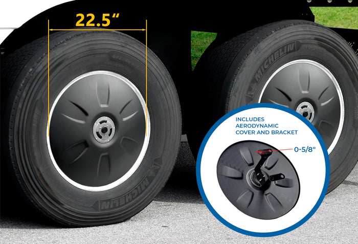 Latch & Bracket fit 22.5" Wheel Covers for Semi Truck (drive axle), Twist & Lock 1 Pc
