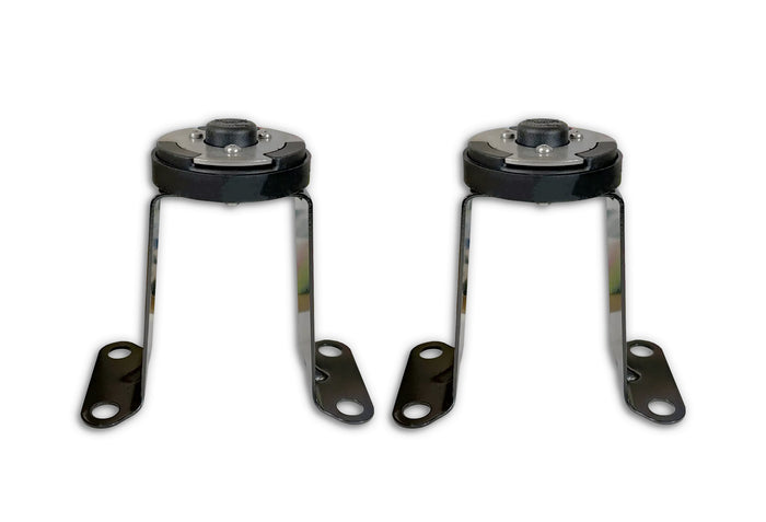 Latches & Brackets fit 22.5" Wheel Covers for Semi Truck (drive axle), Twist & Lock 2 Pcs