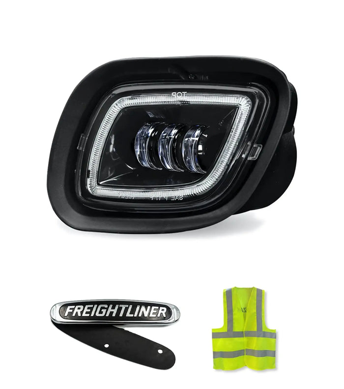 Full LED Projector Fog Light Black Left Freightliner Cascadia 2008-2017 -