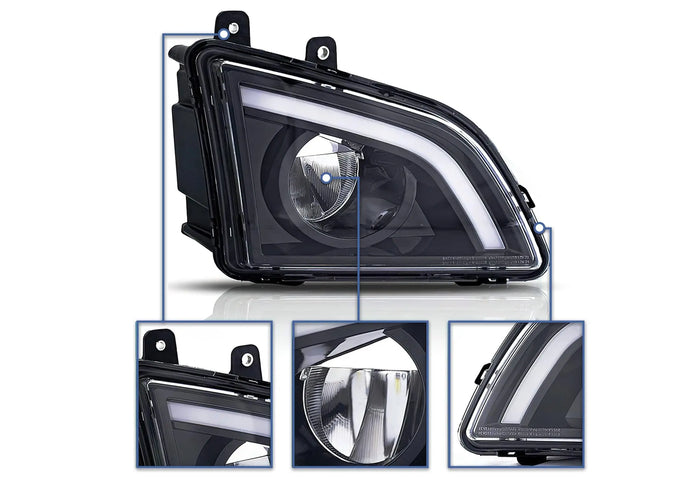 Black Housing LED Fog Light Right Volvo VNL 2018+ -