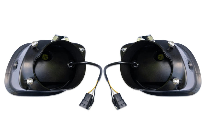 Full LED Projector Fog Lights Black Pair Freightliner Cascadia 2008-2017 -