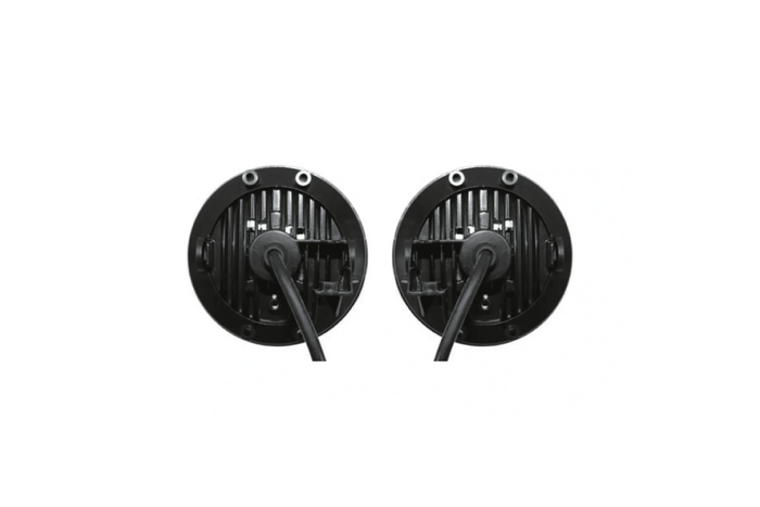 KOZAK LED Fog Light Pair OEM # A66-03653-002/A66-03653-003 compatible with Freightliner Century 2008+ PLUS Logo and Vest