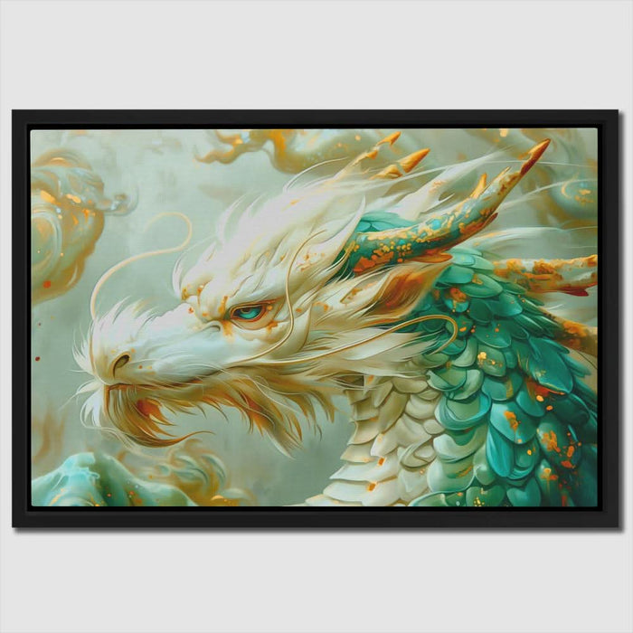 Legendary Dragon - Fantasy Earth Tones Canvas Wall Art