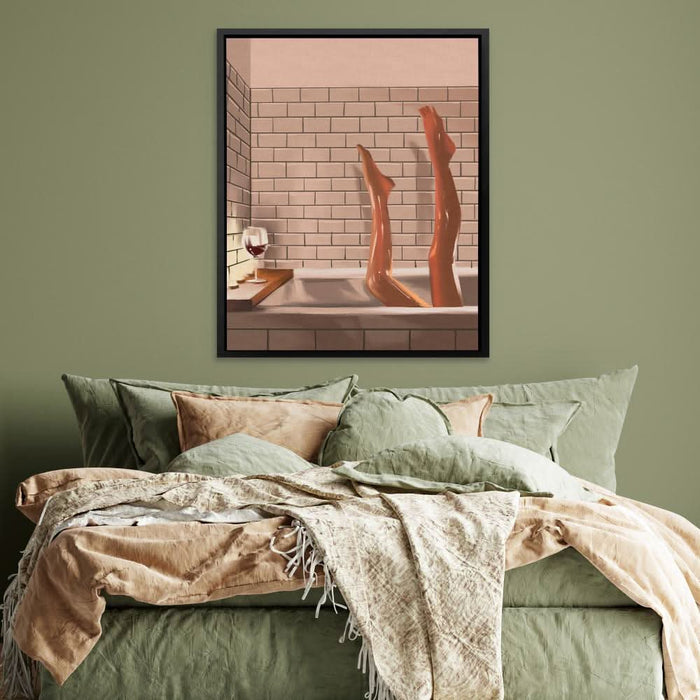 Legs in a Bath - Bathtub Art for Bathroom
