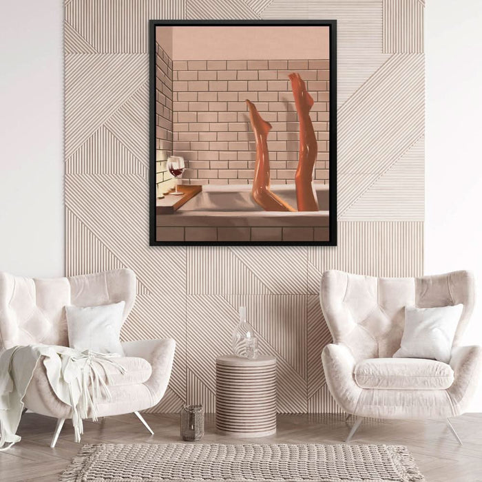 Legs in a Bath - Wall Art for Bathroom