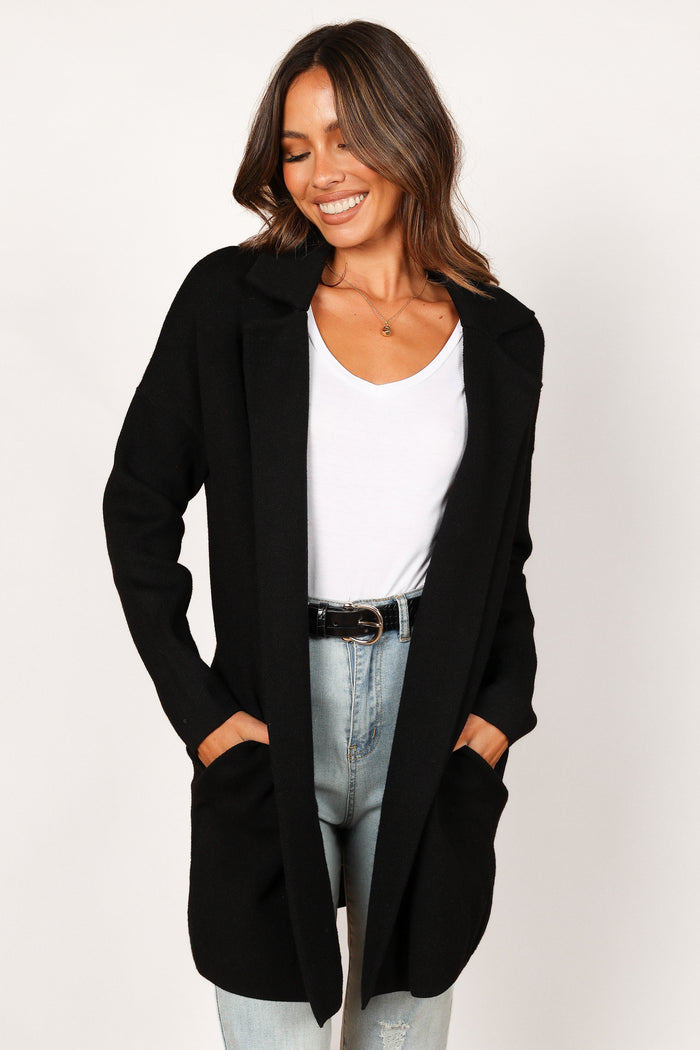 Petal and Pup USA OUTERWEAR Lenore Coatigan - Black
