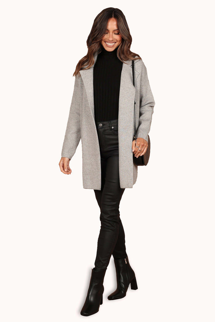 Petal and Pup USA OUTERWEAR Lenore Coatigan - Grey